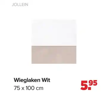 Baby-Dump Wieglaken Wit aanbieding