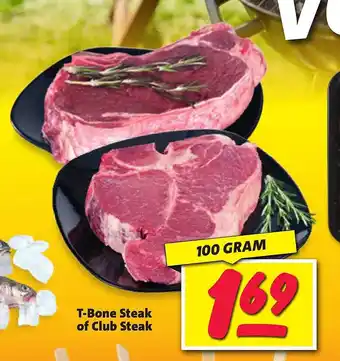 Nettorama T-bone steak of club steak aanbieding