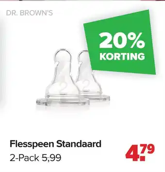 Baby-Dump Flesspeen Standaard aanbieding