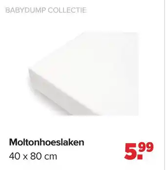 Baby-Dump Moltonhoeslaken aanbieding