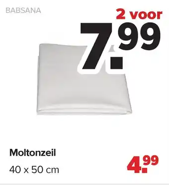 Baby-Dump Moltonzeil aanbieding