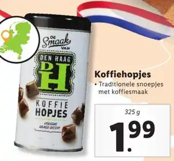 Lidl Koffiehopjes 325g aanbieding