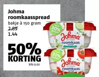 Poiesz Johma roomkaasspread aanbieding