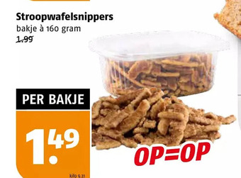 Poiesz Stroopwafelsnippers aanbieding