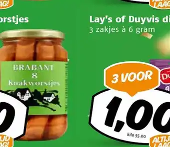 Poiesz Lay's of duyvis dipsaus aanbieding