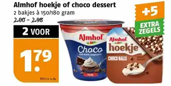 Poiesz Almhof hoekje of choco dessert aanbieding