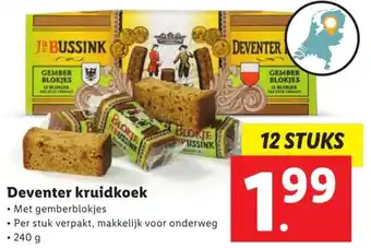 Lidl Deventer kruidkoek 240g aanbieding