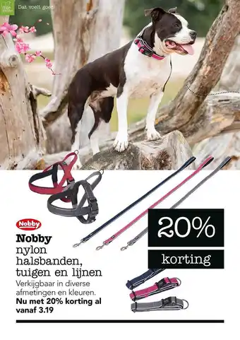 Dierspecialist Nobby Nylon Halsbanden, Tuigen En Lijnen 20% Korting aanbieding