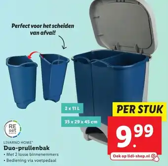 Lidl Duo-prullenbak aanbieding