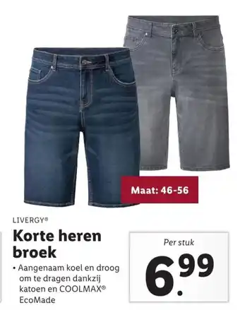 Lidl Korte heren broek aanbieding