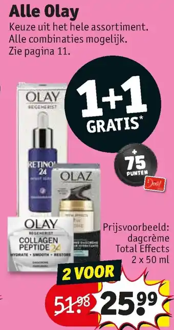 Kruidvat Olay assortiment aanbieding