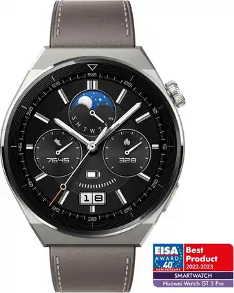 Bol.com Huawei watch gt 3 pro - smartwatch - 46mm - grijs aanbieding