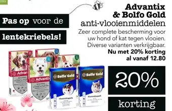 Dierspecialist Advantix & Bolfo Gold aanbieding