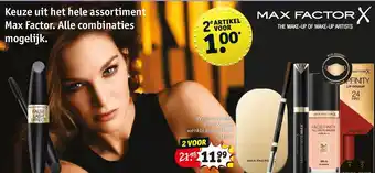 Kruidvat Max Factor X assortiment aanbieding