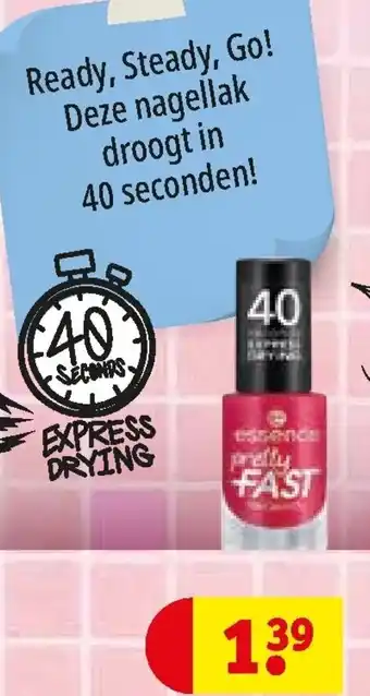 Kruidvat Essence Pretty Fast lak aanbieding