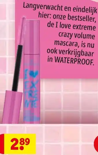 Kruidvat Essence I love extreme crazy volume mascara aanbieding