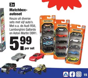 ALDI Matchbox autoset aanbieding