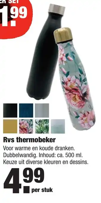 ALDI RVS thermobeker 500ml aanbieding