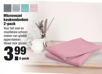 ALDI Microvezel keukendoeken 2-pack aanbieding