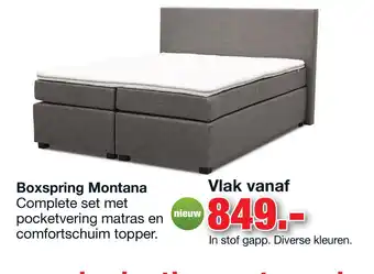 Budget Home Store Boxspring Montana aanbieding