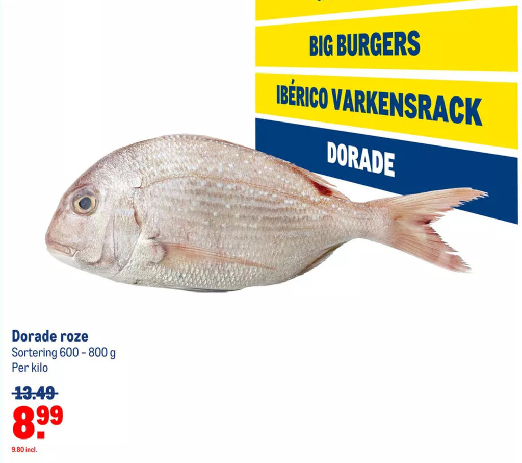Dorade roze 600-800g aanbieding bij Makro
