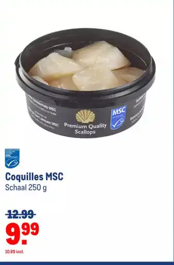 Makro Coquilles MSC 250 g aanbieding