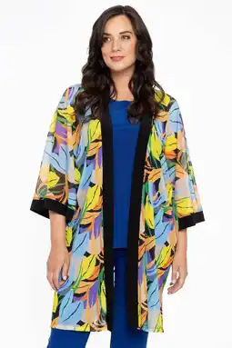 Wehkamp Yoek gebloemde kimono multi aanbieding