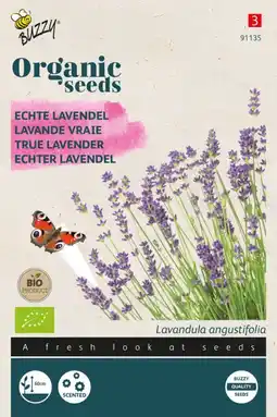 Welkoop Buzzy organic bio lavendel - bloemzaden - lavendel aanbieding