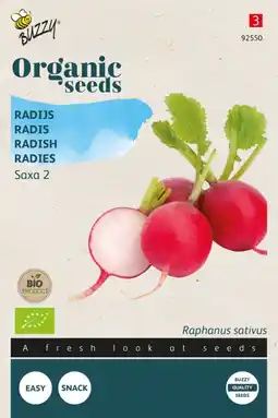 Welkoop Buzzy radijs raphanus sativus saxa 2 - radijs - 2,5 gram aanbieding