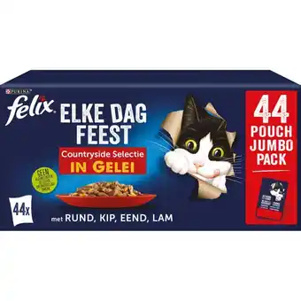 Welkoop Felix elke dag feest countryside selectie - kattenvoer - rund kip aanbieding