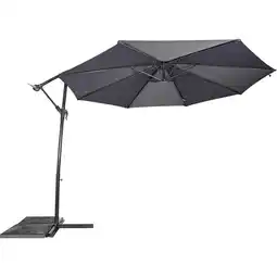 Welkoop Lesli living gemini - zweefparasol - 3 meter - grijs aanbieding