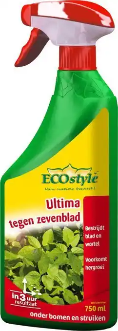 Welkoop Ecostyle ultima tegen zevenblad gebruiksklaar - onkruidbestrijder - 750 ml aanbieding