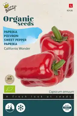 Welkoop Buzzy paprika capsicum anuum california wonder - paprika - 0,25 gram aanbieding