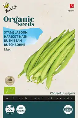 Welkoop Buzzy stamslabonen phaseolus vulgaris l. maxi - sla- of sperziebonen - 20 gram aanbieding