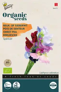 Welkoop Buzzy organic bio lathyrus spencer - bloemzaden - reuk- of siererwt (lathyrus) aanbieding