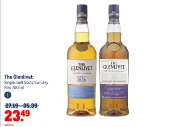 Makro The Glenlivet Single malt Scotch whisky Fles 700 ml aanbieding