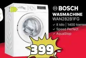 BoXXer Bosch wasmachine wan282b1fg aanbieding