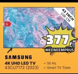 BoXXer Samsung 4k uhd led tv 43cu7172 (2023) aanbieding