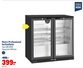 Makro Metro Professional barkoelkast aanbieding