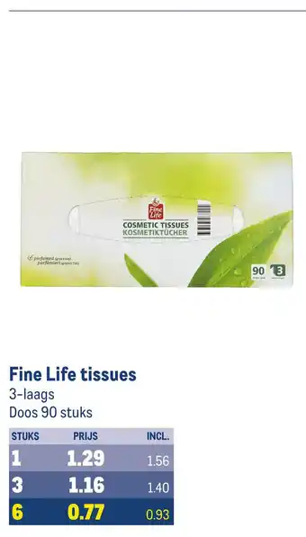 Makro Fine Life tissues aanbieding