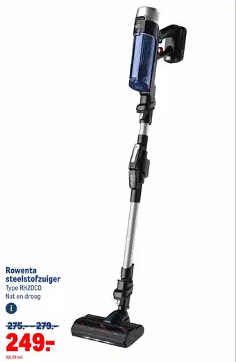 Makro Rowenta steelstofzuiger aanbieding