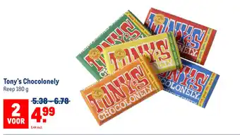 Makro Tony's chocolonely aanbieding