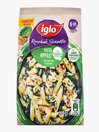 Flink Iglo roerbaksensatie pasta boursin 450g aanbieding