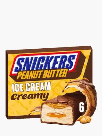 Flink Snickers ijs peanut butter 6 st. aanbieding