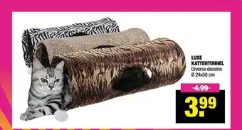 Big Bazar Luxe kattentunnel Ø 24x50 cm aanbieding