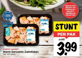 Vomar Voordeelmarkt Warm gerookte zalmflakes 250 gram aanbieding