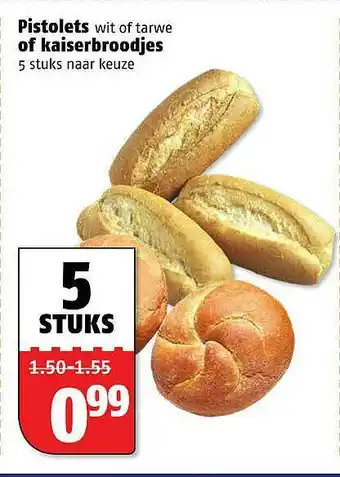 Poiesz Pistolets of kaiserbroodjes aanbieding