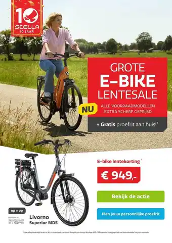 Stella fietsen Livorno Superior MDS Fiets E-Bike Lentekorting aanbieding