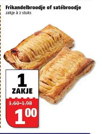 Poiesz Frikandelbroodje of satébroodje aanbieding