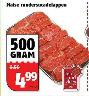 Poiesz Malse rundersucadelappen 500 gram aanbieding